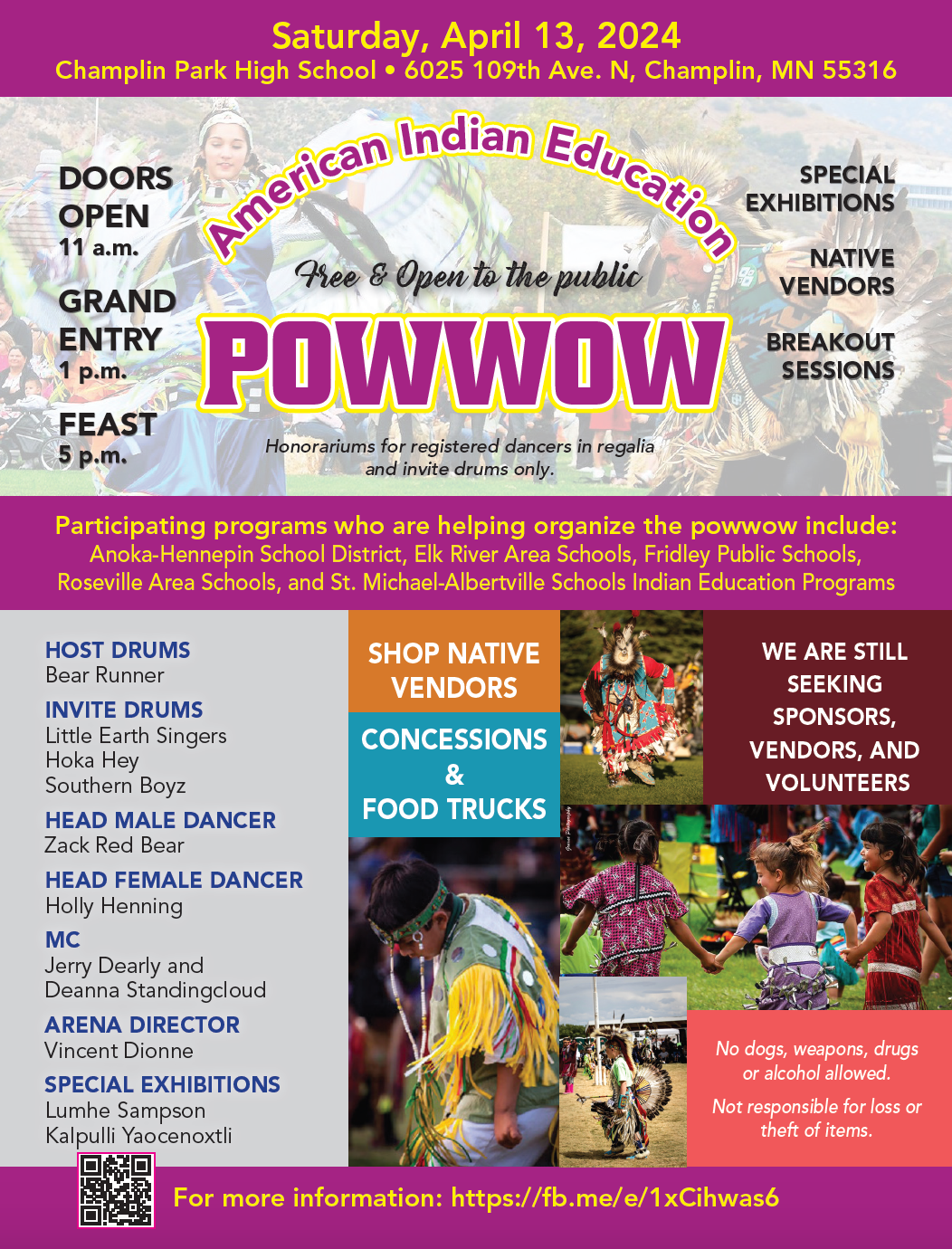 2024 American Indian Education powwow flyer